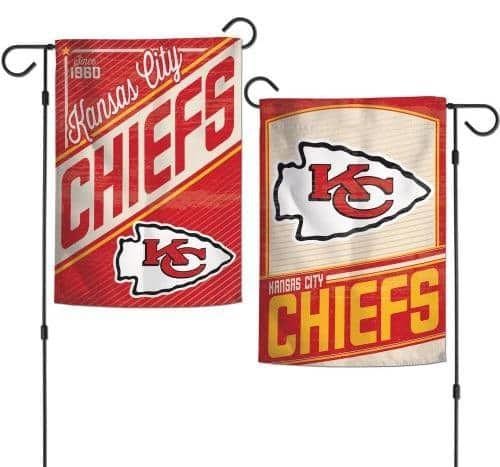 Kansas City Chiefs Garden Flag 2 Sided Retro Classic Logo 08167219 Heartland Flags
