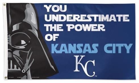 Kansas City Royals 3x5 Flag Star Wars Darth Vader 32590115 Heartland Flags