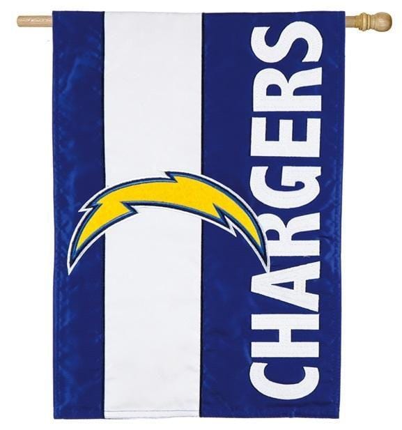 Los Angeles Chargers Flag 2 Sided Applique House Banner 15SF3825 Heartland Flags