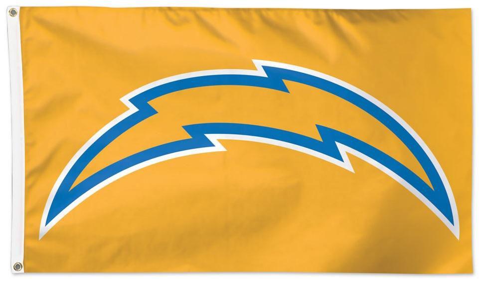 Los Angeles Chargers Flag 3x5 Logo on Yellow 61476120 Heartland Flags