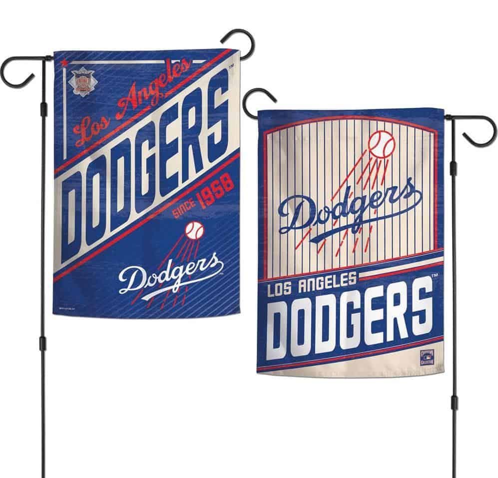 Los Angeles Dodgers Garden Flag 2 Sided Pinstripe Vintage Brooklyn 06155319 Heartland Flags