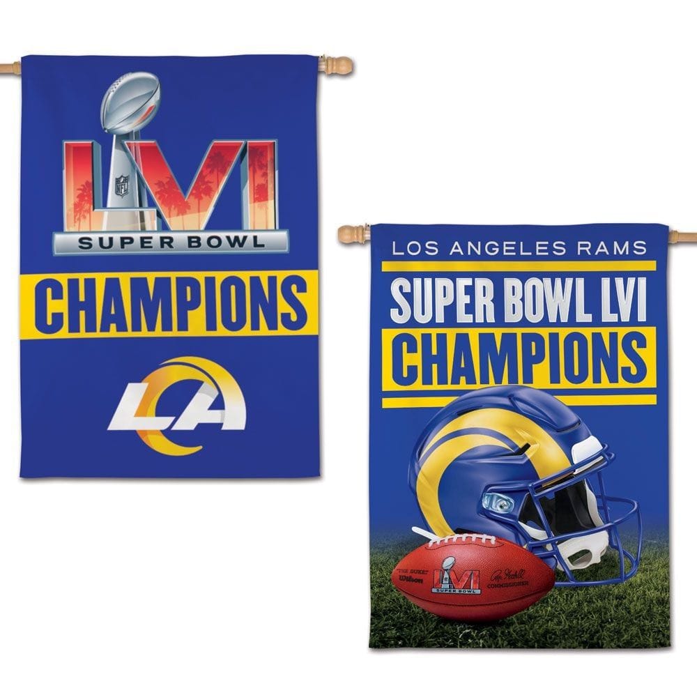 Los Angeles Rams Flag 2 Sided Super Bowl LVI Champions 48792313 Heartland Flags