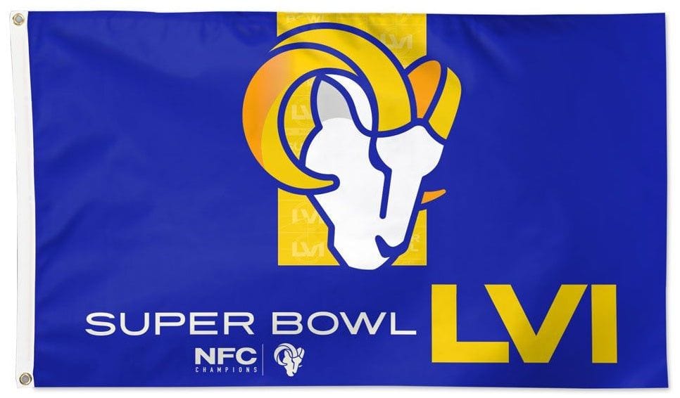 Los Angeles Rams Flag 2021 NFC Champions 3x5 Super Bowl LVI 46918313 Heartland Flags