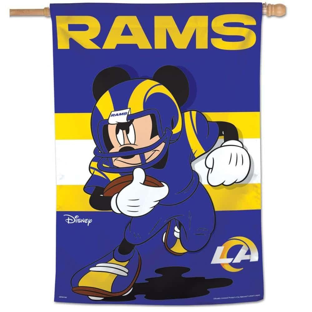 Los Angeles Rams Flag Mickey Mouse Football House Banner 71608120 Heartland Flags