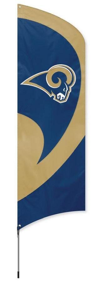 Los Angeles Rams Tall Team Flag Kit with Pole