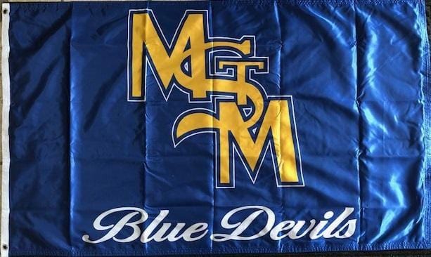 Martensdale St. Marys Flag 2 Sided 3x5 Blue Devils High School 644190 Heartland Flags