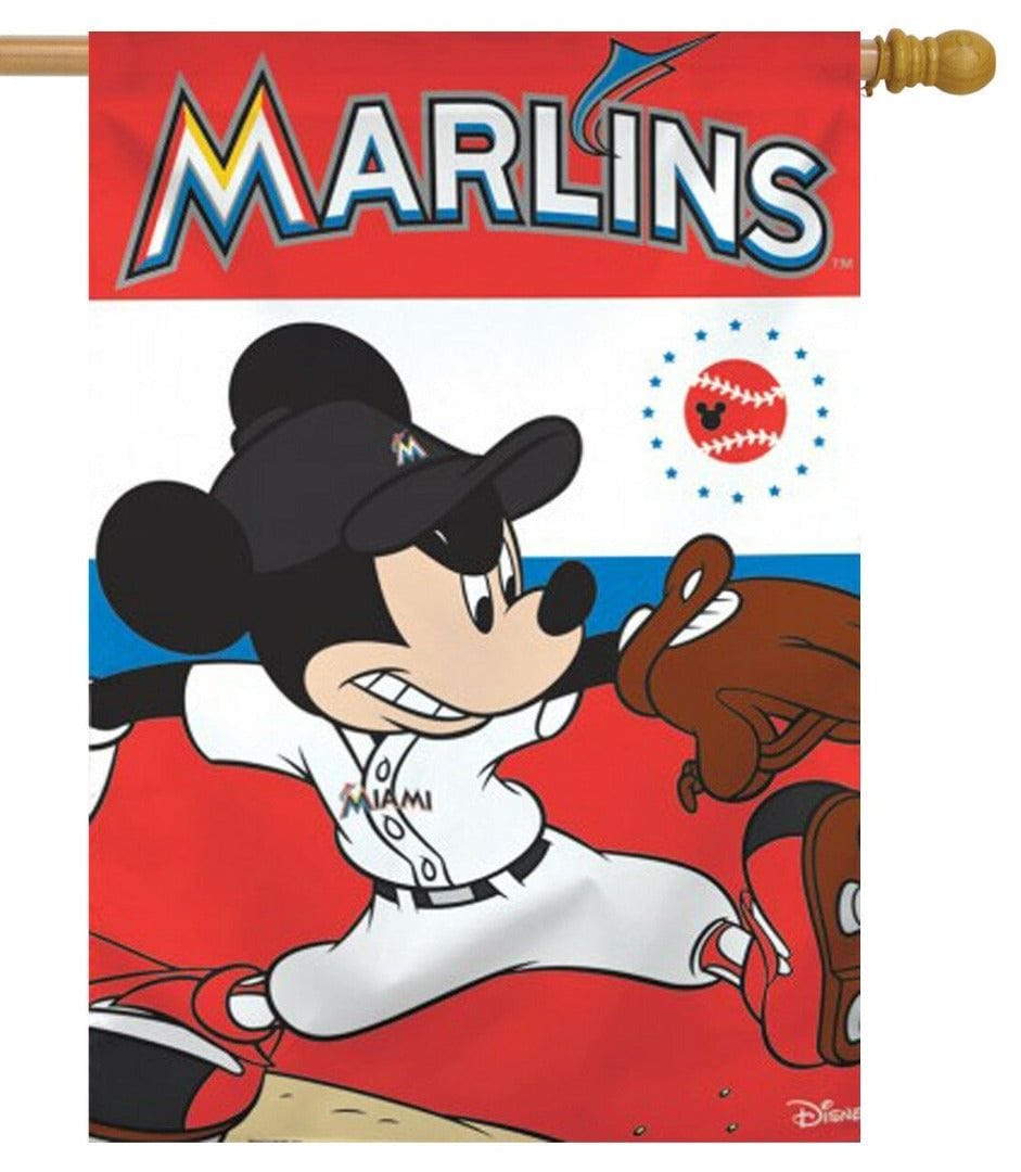 Miami Marlins Flag Mickey Mouse Baseball Banner 88140108 Heartland Flags