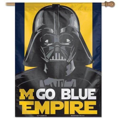 Michigan Wolverines Empire Flag Star Wars Go Blue House Banner 16252217 Heartland Flags