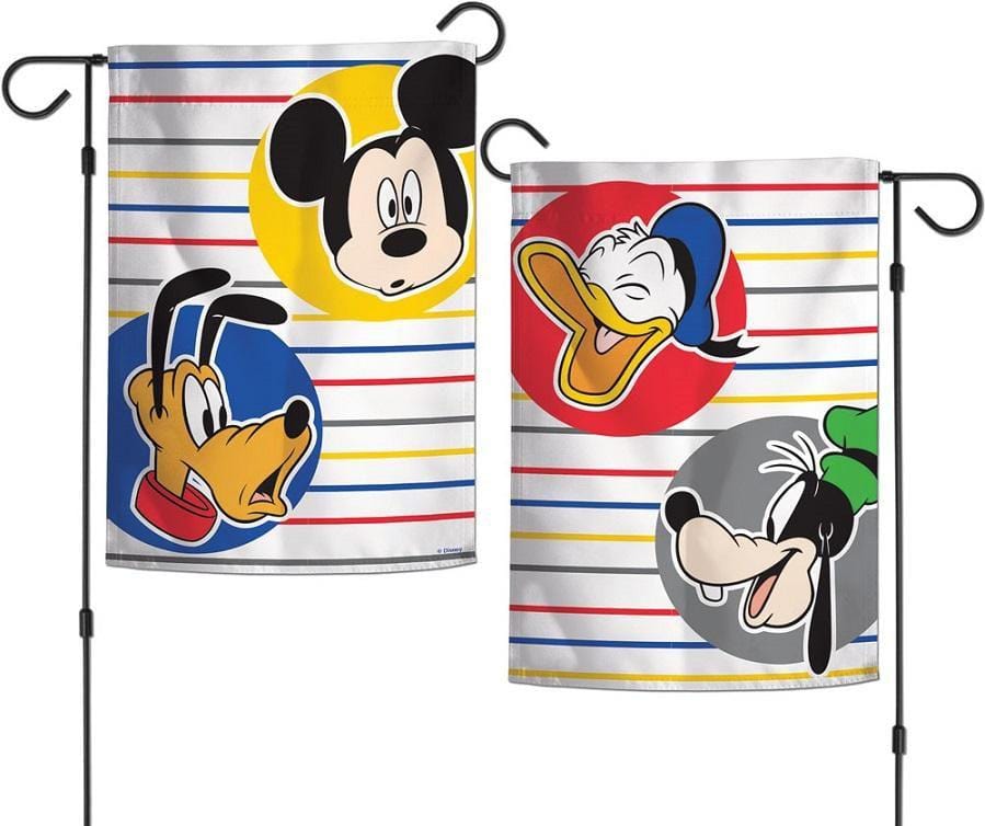 Mickey Mouse And Friends Garden Flag 2 Sided Pluto Donald Goofy 94341118 Heartland Flags