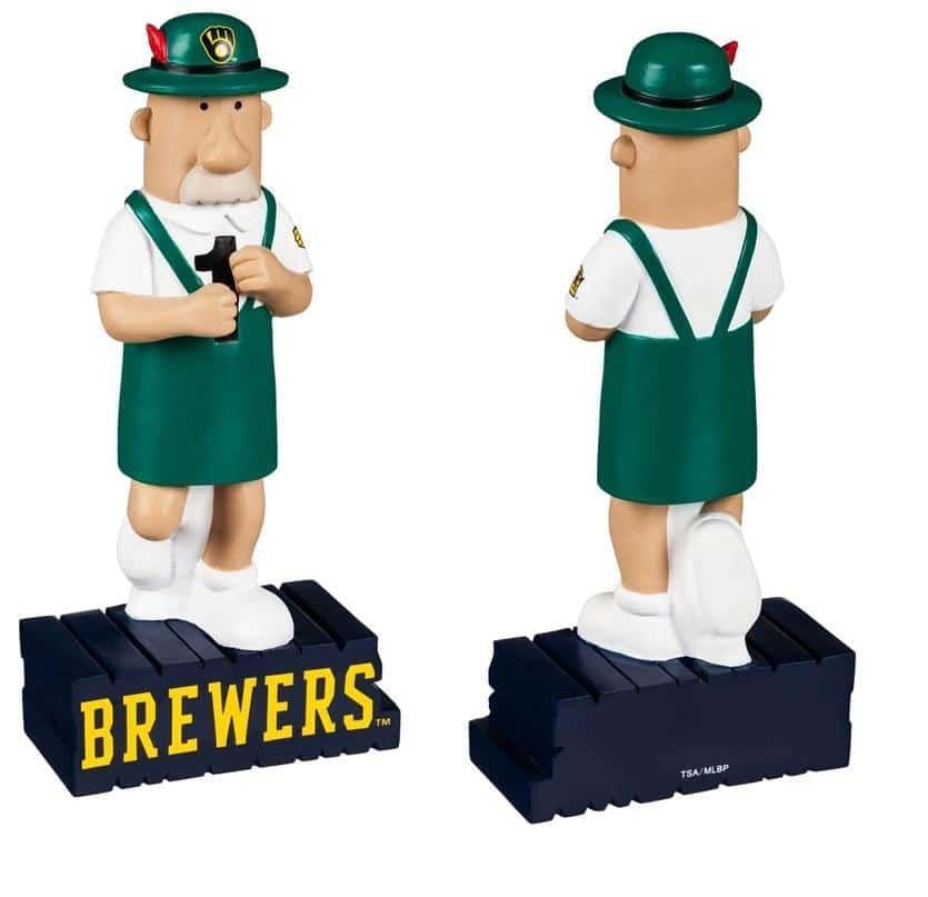 Milwaukee Brewers Bratwurst Mascot Statue Collectible 844215MSB Heartland Flags