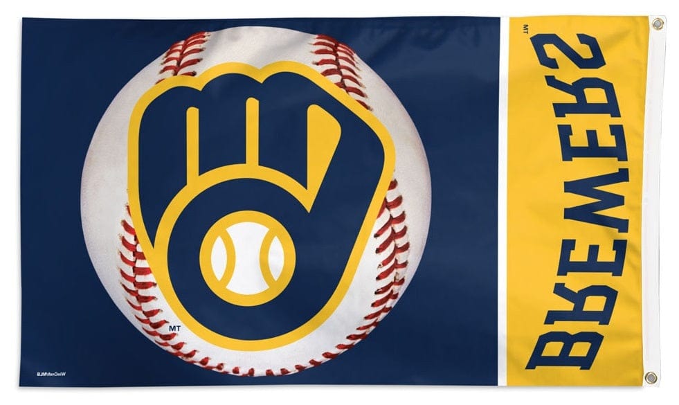 Milwaukee Brewers Flag 3x5 Baseball Logo 34030421 Heartland Flags