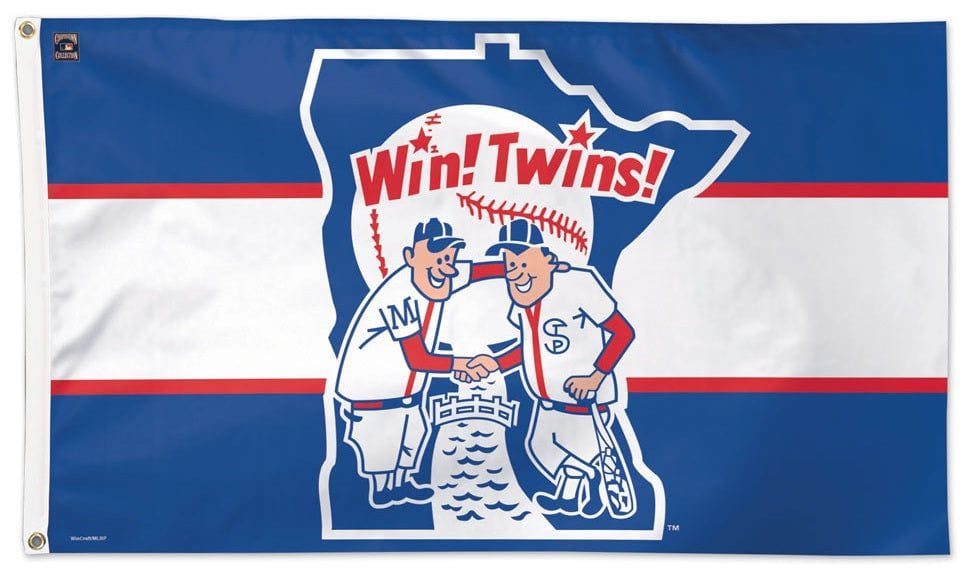 Minnesota Twins Flag 3x5 Throwback Logo 04424419 Heartland Flags
