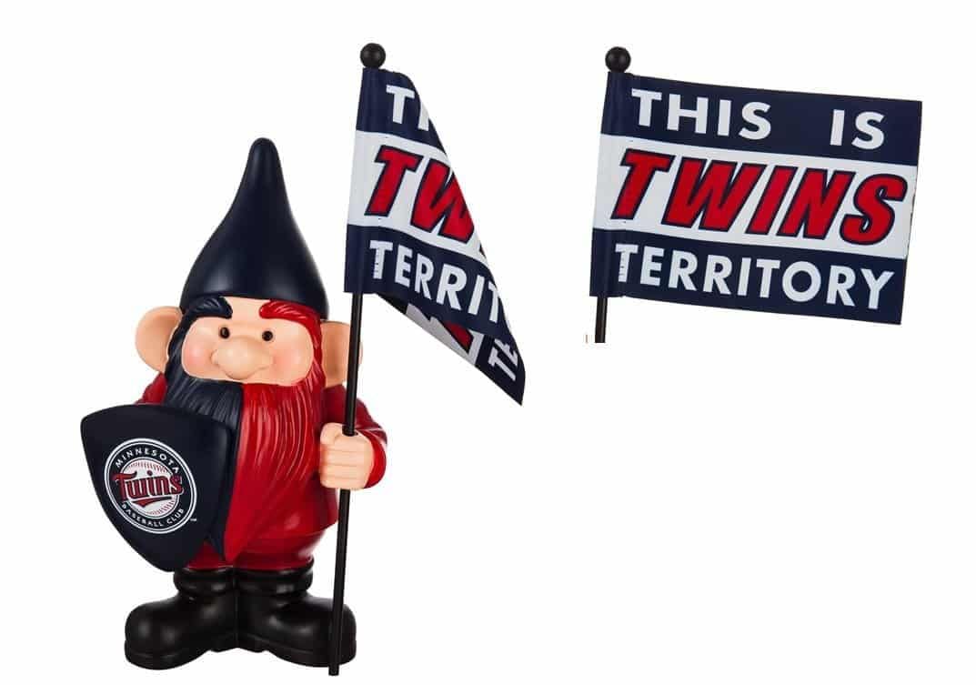 Minnesota Twins Gnome with Flag This Is Twins Territory 544216FHG Heartland Flags
