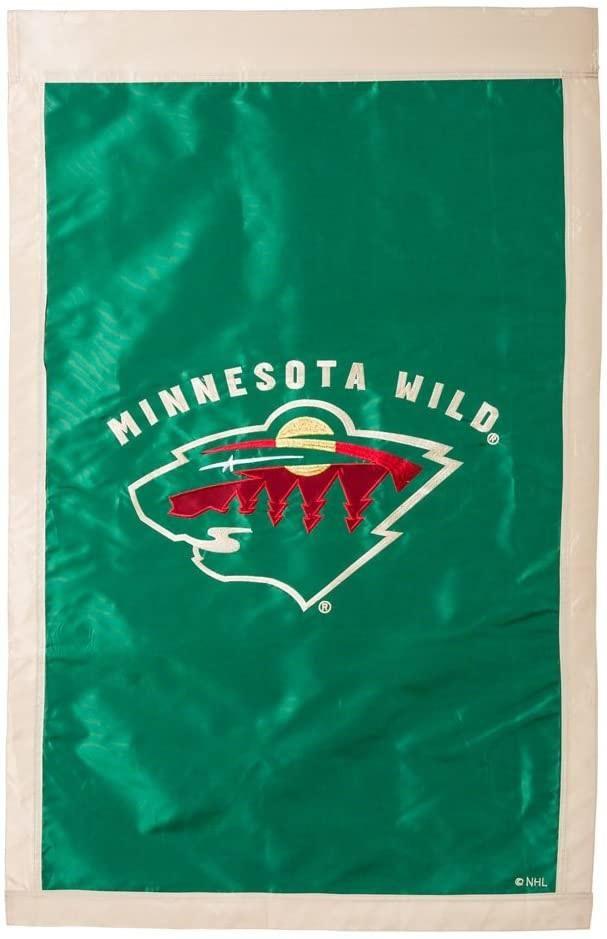 Minnesota Wild House Flag Appliqued 2 Sided 154363 Heartland Flags