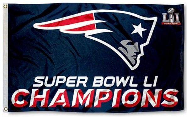 New England Patriots Flag 3x5 Super Bowl LI Champions 23670216 Heartland Flags