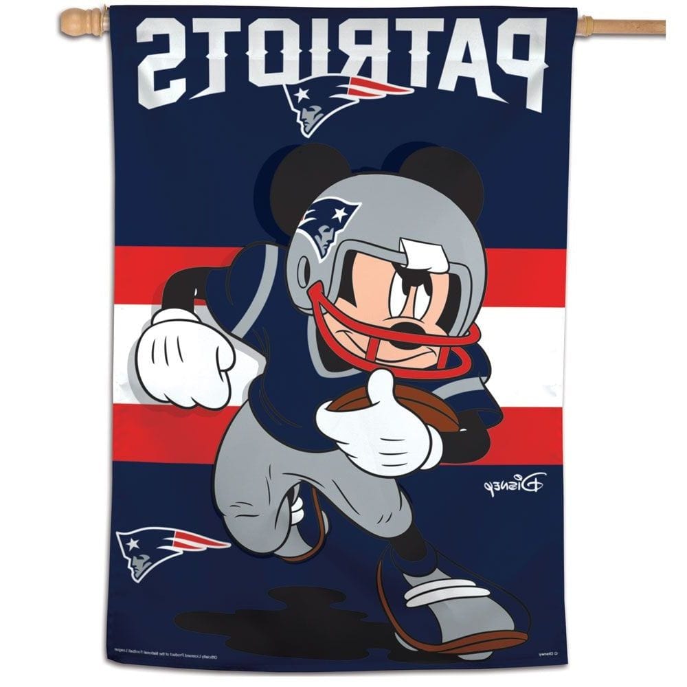New England Patriots Flag Mickey Mouse Football Banner 71667117 Heartland Flags