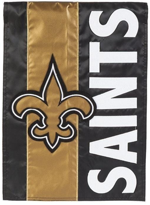 New Orleans Saints Banner 2 Sided Embellished Logo House Flag heartlandflags