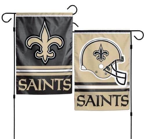New Orleans Saints Garden Flag 2 Sided Logo Mini 08375017 Heartland Flags