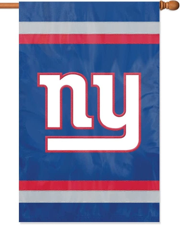 New York Giants Flag 2 sided Applique House Banner Logo AFGI Heartland Flags