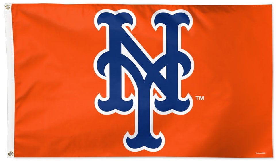 New York Mets Flag 3x5 Orange NY Logo 41582321 Heartland Flags