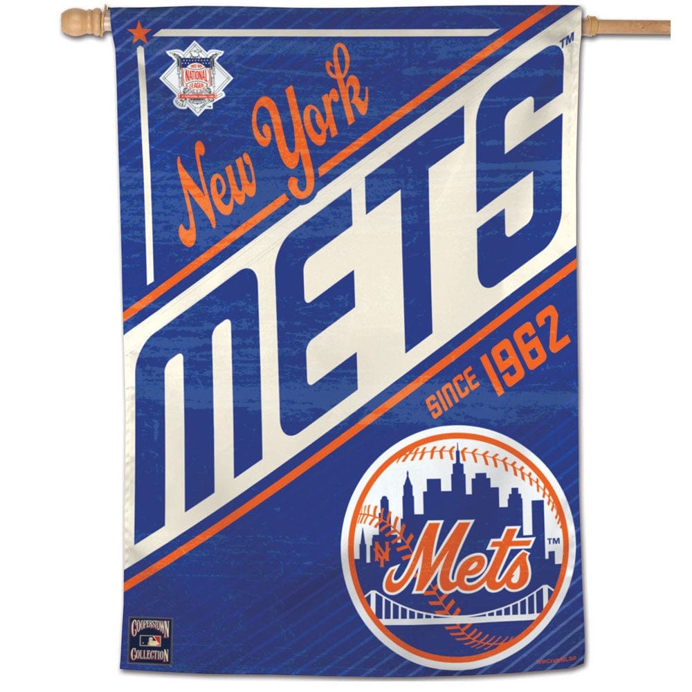 New York Mets Flag Cooperstown Throwback House Banner 05227419 Heartland Flags