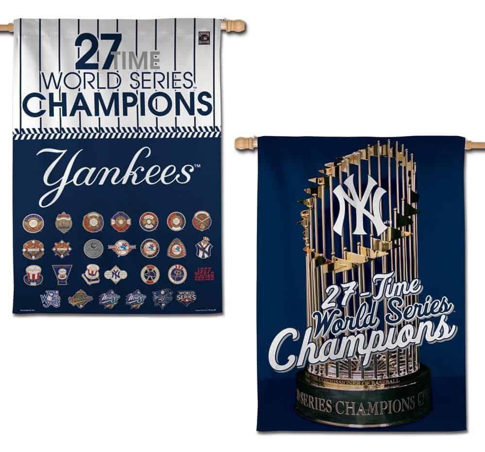 New York Yankees Flag 2 Sided 27 Time World Series Champions 61388116 Heartland Flags