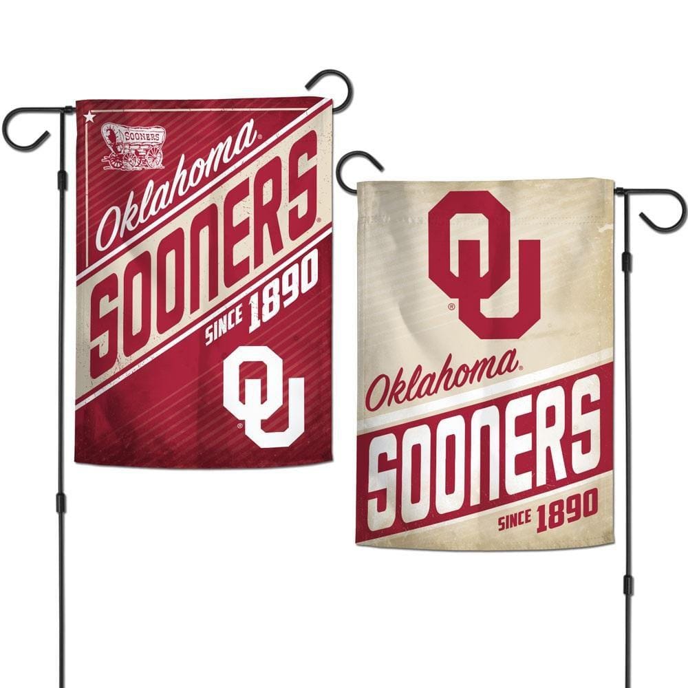 Oklahoma Sooners Garden Flag 2 Sided Retro Logo 43123321 Heartland Flags
