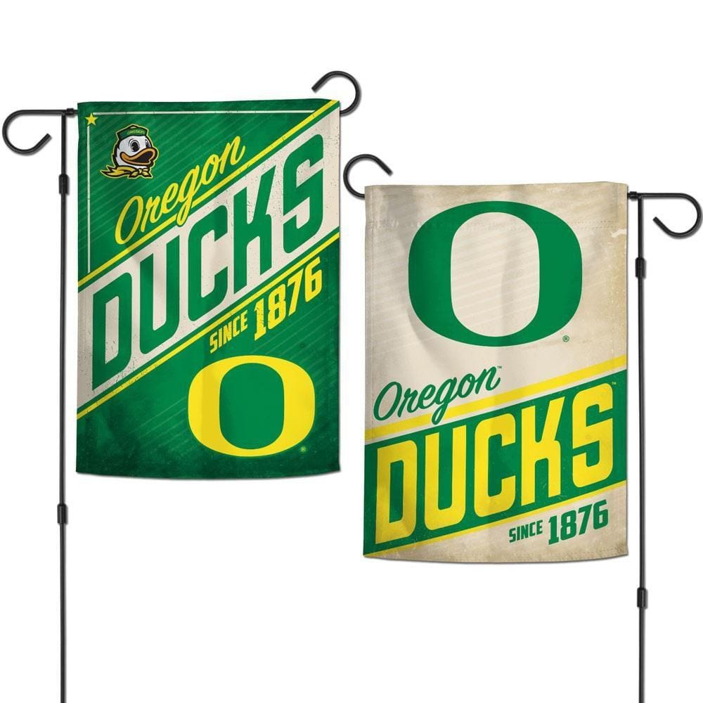Oregon Ducks Garden Flag 2 Sided Retro Logo 42274321 Heartland Flags
