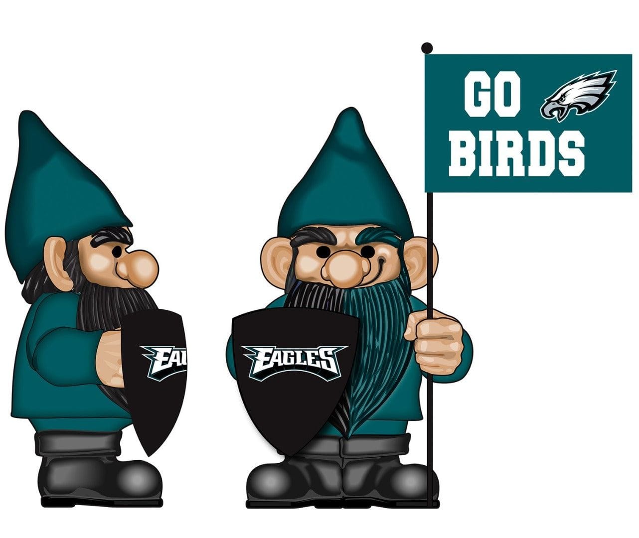 Philadelphia Eagles Gnome with Flag Go Birds NFL