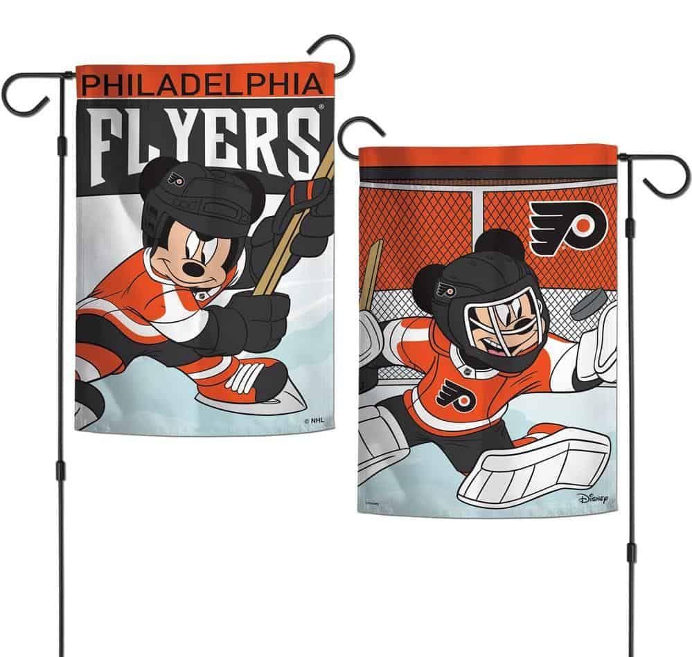 Philadelphia Flyers Garden Flag 2 Sided Mickey Mouse Hockey 25919220 Heartland Flags