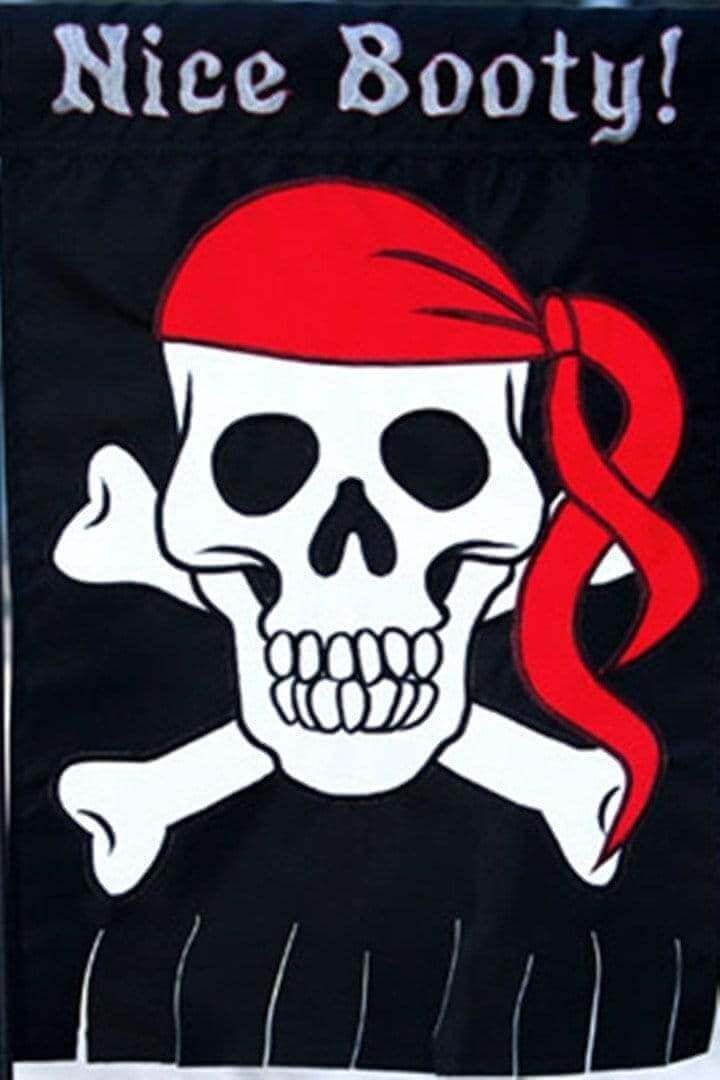 Pirate Nice Booty Flag 2 Sided Decorative Banner Applique 151118 Heartland Flags