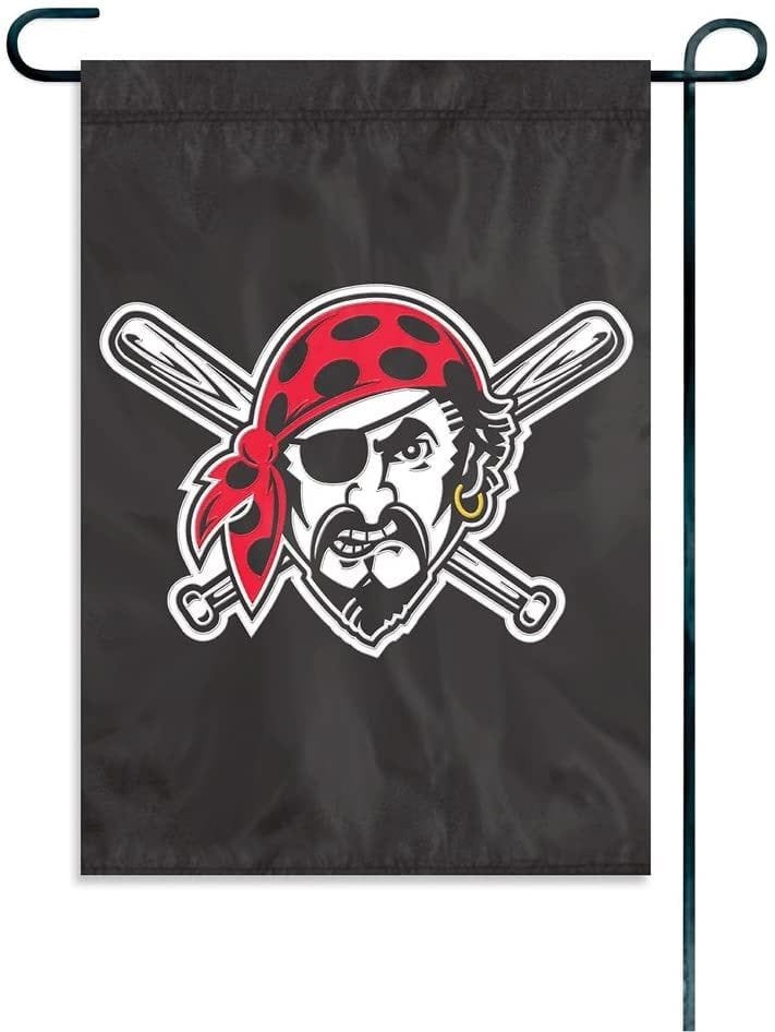 Pittsburgh Pirates Garden Flag Jolly Roger Logo Applique GFPIP Heartland Flags