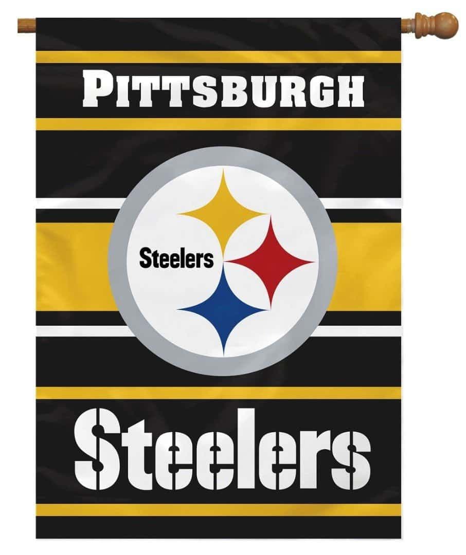 Pittsburgh Steelers Two Sided House Flag