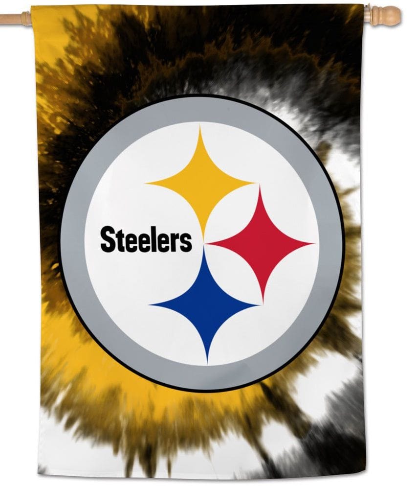 Pittsburgh Steelers Flag Tie Dye Logo House Banner 36865321 Heartland Flags