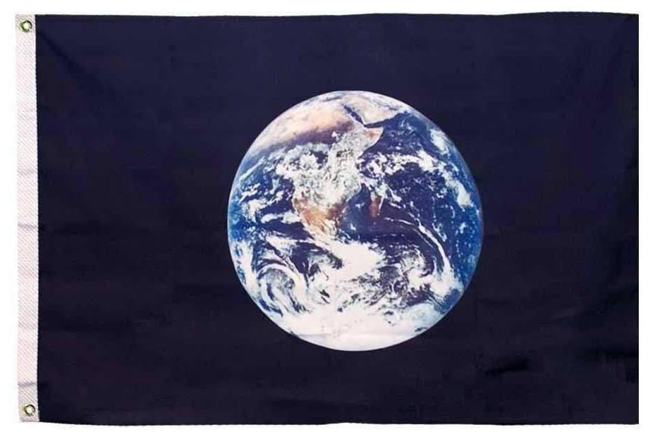 Planet Earth Flag 3x5 Blue 1347 Heartland Flags