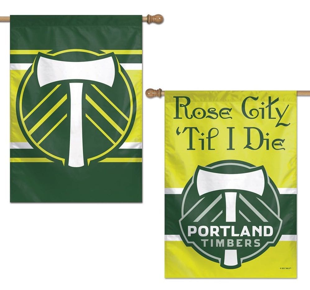 Portland Timbers Banner 2 Sided House Flag 36736117 Heartland Flags