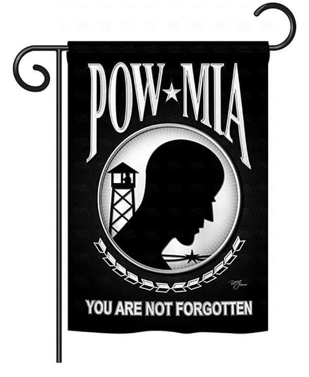 POW MIA Garden Flag 2 Sided You Are Not Forgotten 58062 Heartland Flags
