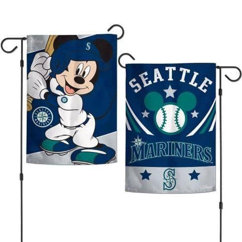 Seattle Mariners Garden Flag 2 Sided Mickey Mouse Baseball 89069118 Heartland Flags