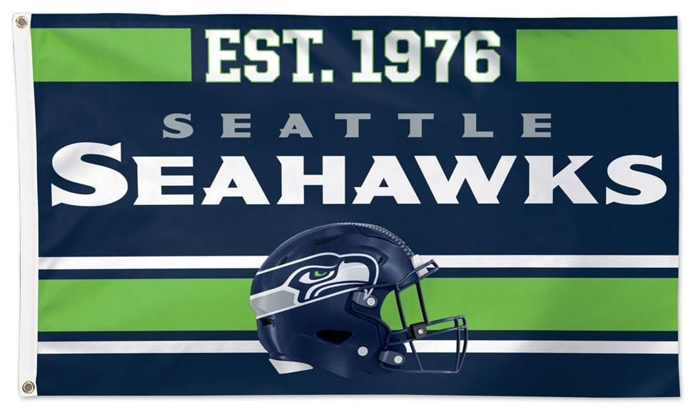 Seattle Seahawks Flag 3x5 Est 1976  Seattle seahawks, Seahawks, Seahawks  team