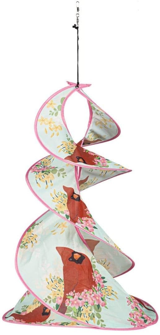 Spring Floral Cardinal Twister Spinner 46015 Heartland Flags