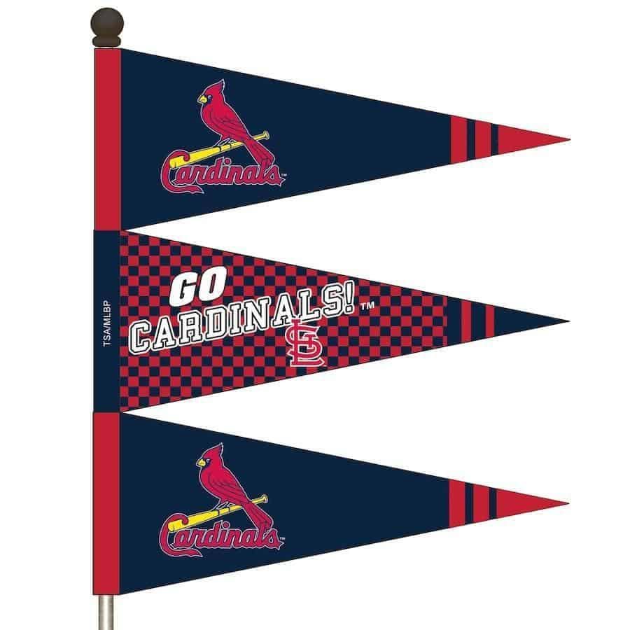 St Louis Cardinals MLB Pennant 2 Sided Wind Spinner Stake 45P4225 Heartland Flags