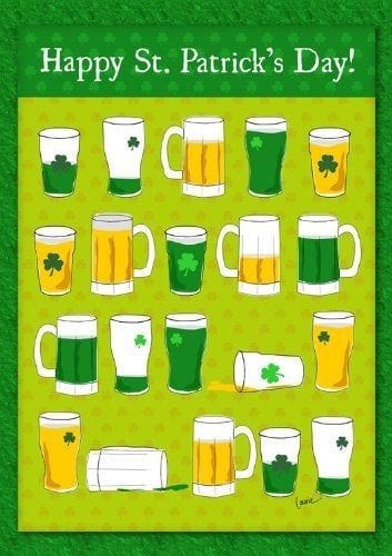 St. Pat's Party St Patricks Day Banner Flag Beer 109463 Heartland Flags