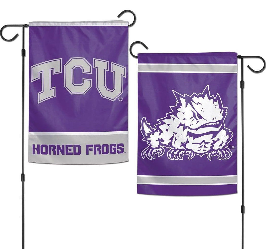 TCU Horned Frogs Garden Flag 2 Sided Logo 67959017 Heartland Flags