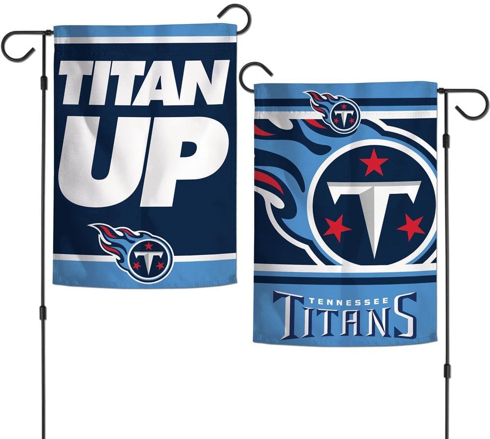 Tennessee Titans Garden Flag 2 Sided Titan Up Slogan 76062118 Heartland Flags