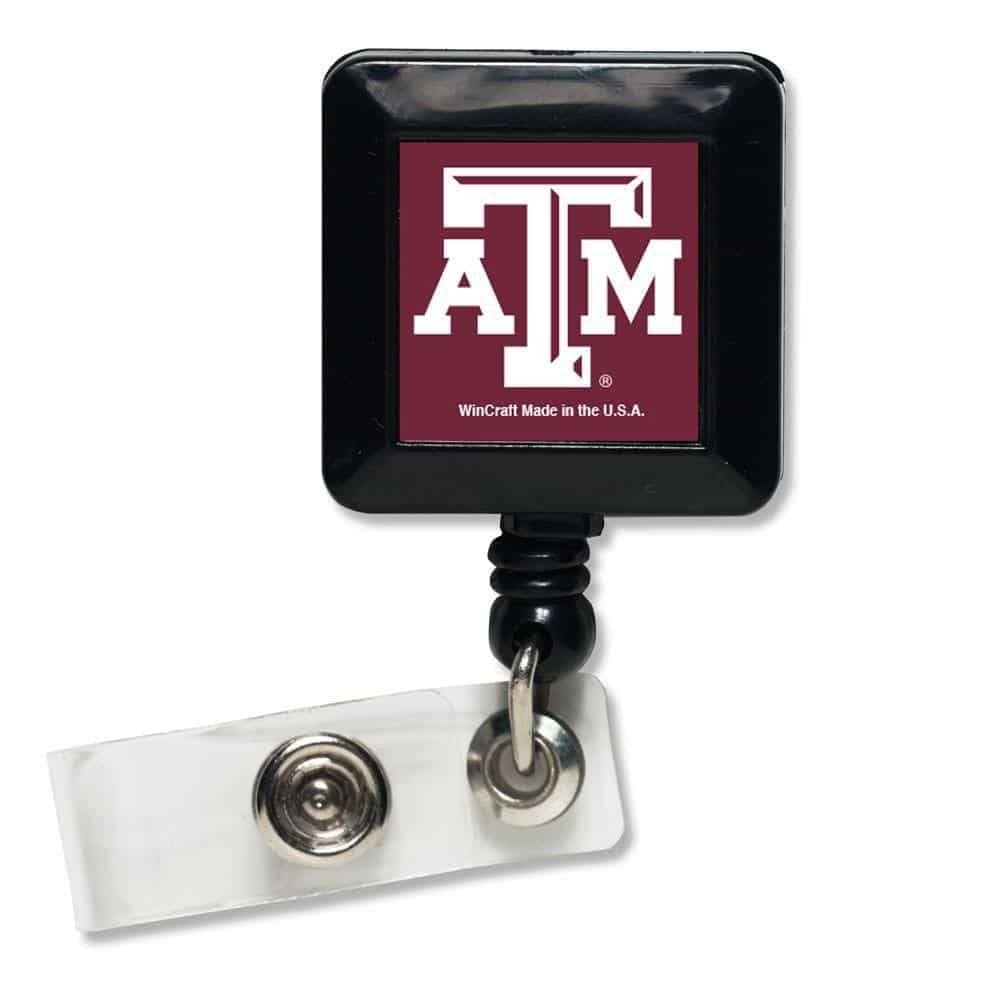 Texas A&M Logo Badge Holder Reel Retractable 26172066 Heartland Flags