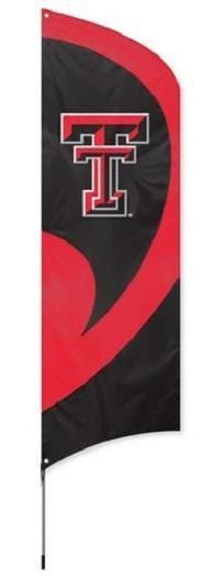 Texas Tech Red Raiders Tall Team Feather Flag With Flagpole TTTXT Heartland Flags