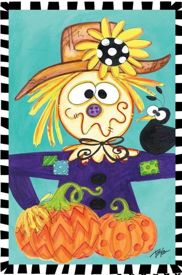 Tom Tom Scarecrow Flag 2 Sided House Banner Fall 13S3048 Heartland Flags