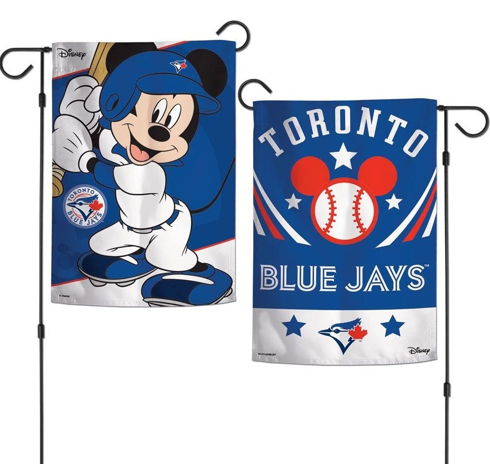 Toronto Blue Jays Garden Flag 2 Sided Mickey Mouse Disney 88976118 Heartland Flags