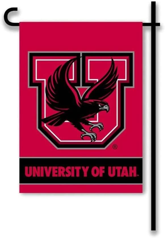 University of Utah Garden Flag 2 Sided Throwback Logo 83084 Heartland Flags
