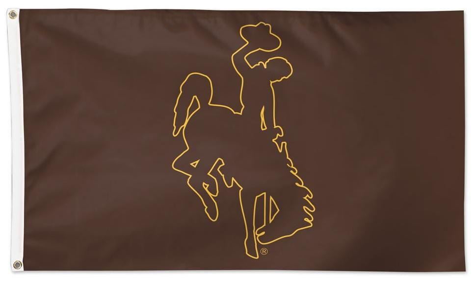 University of Wyoming Flag 3x5 New Logo Brown 02375120 Heartland Flags